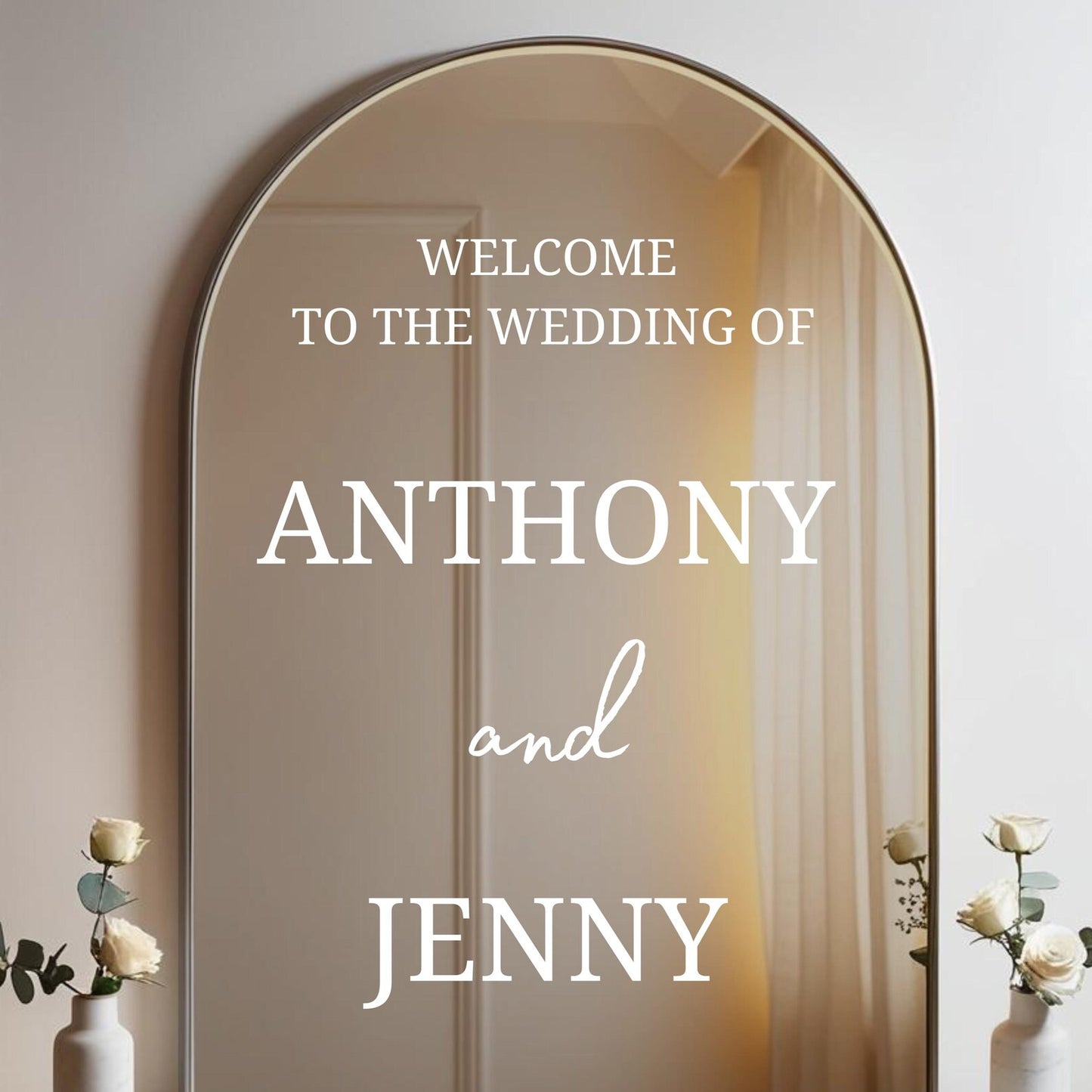 Personalized Wedding Welcome Sign