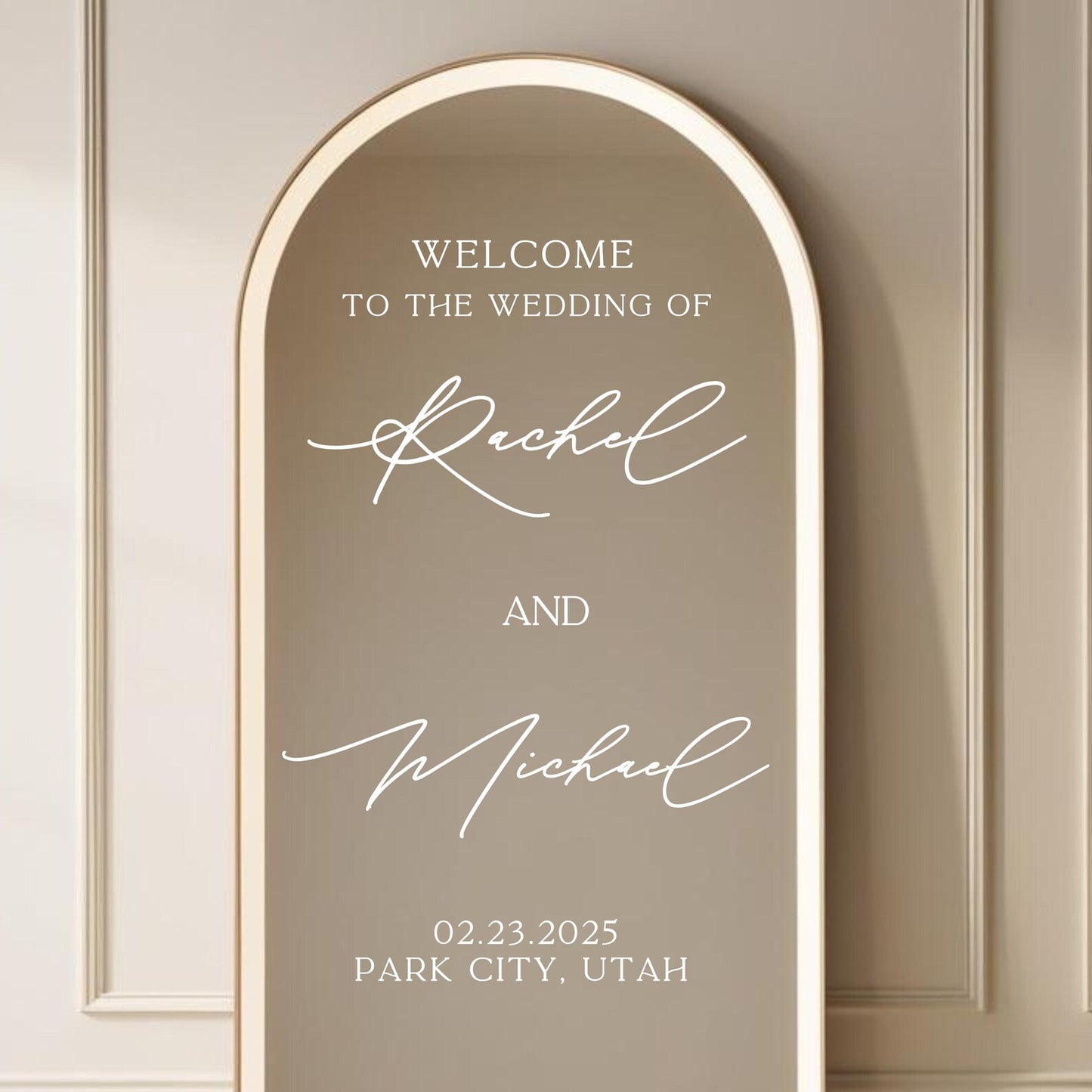 Personalized Wedding Welcome Sign