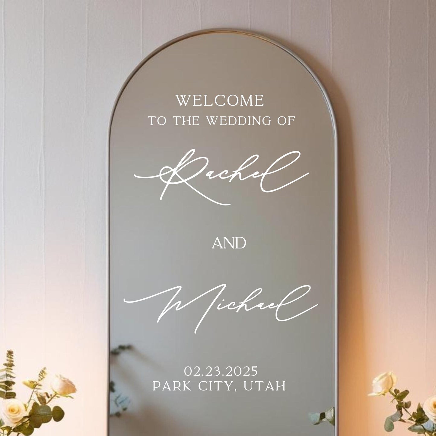 Personalized Wedding Welcome Sign