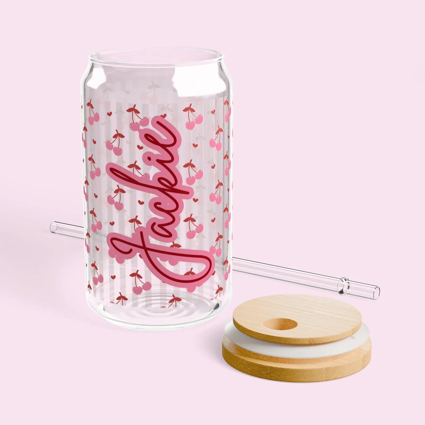 Coquette Bow Cherry Iced Coffee Mug