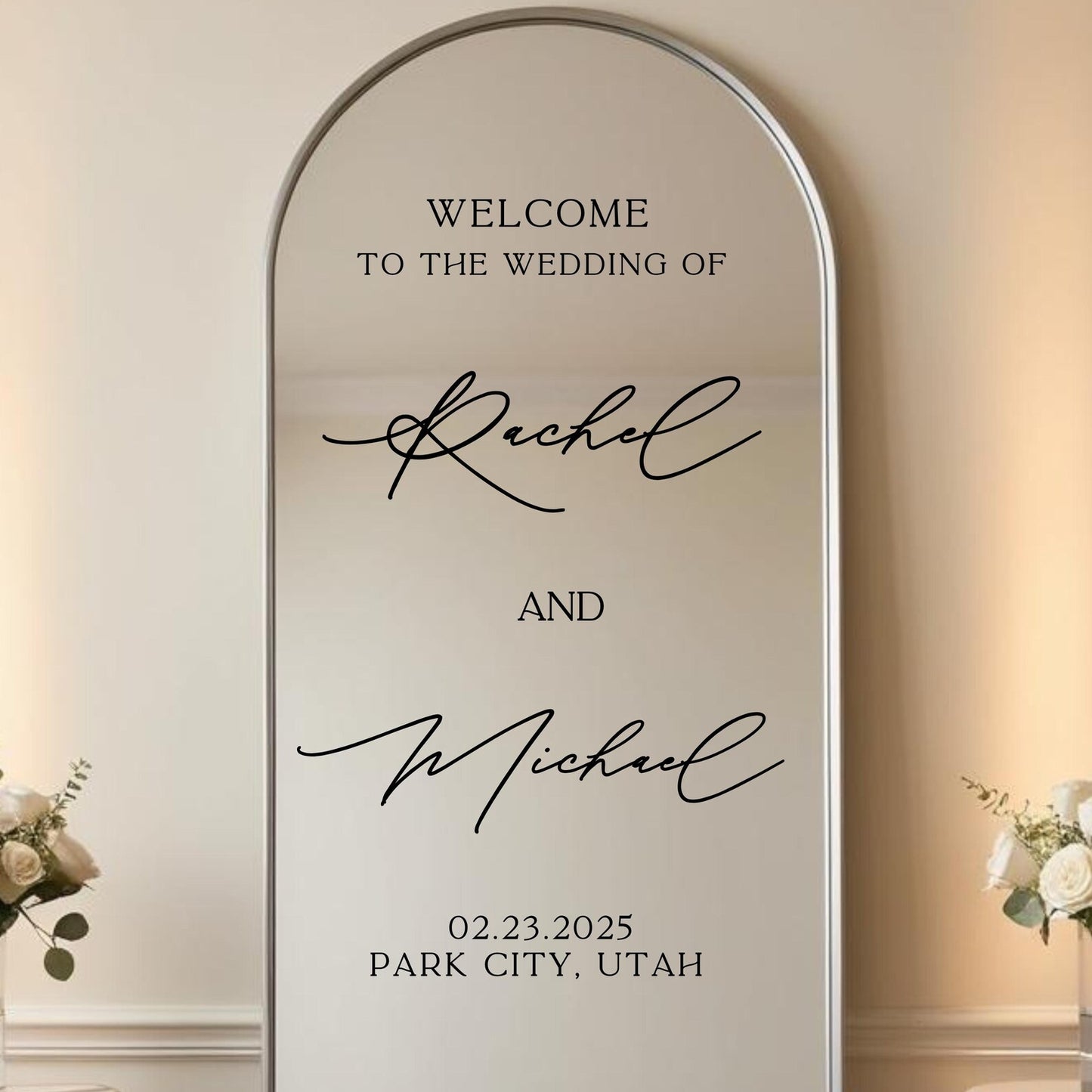 Personalized Wedding Welcome Sign