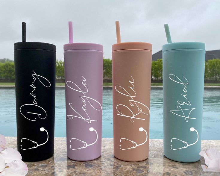 Modern Insulated Tumbler with Lid and Straw